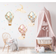 Wallstickers Luftballong Dyr 58pk – ØKO Veggklistremerker Barnerom - Pastell, Multifarget