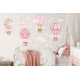 Wallstickers Luftballong – ØKO Veggklistremerker Barnerom – 29pk -Rosa