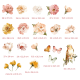 Wallstickers Peoner Blomster – ØKO Veggklistremerker Barnerom -XL