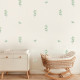 Wallstickers Eukalyptus – ØKO Veggklistremerker Barnerom – 60pk – Grønn Naturdekor