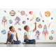 Wallstickers Verdensrommet – Planeter - ØKO Veggklistremerker Barnerom
