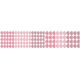 Wallstickers Rosa Hjerter 120stk  – ØKO Veggklistremerker Barnerom Hjerter Rosa