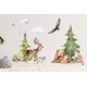 Wallstickers Skogsdyr XL – ØKO Veggklistremerker Barnerom – 14pk - Forest