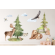 Wallstickers Skogsdyr XL – ØKO Veggklistremerker Barnerom – 14pk - Forest