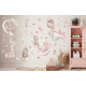 Wallstickers Havfruer 56pk XL - ØKO Veggklistremerker Barnerom