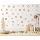 Wallstickers Blomster - Brun / Beige - 42 stk